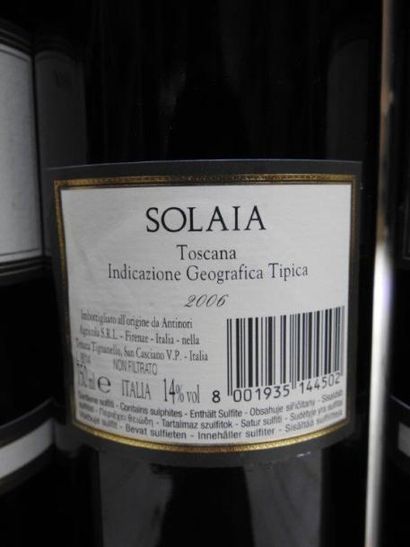 3 B IGT TOSCANA SOLAIA, 2006, Marchesi Antinori...