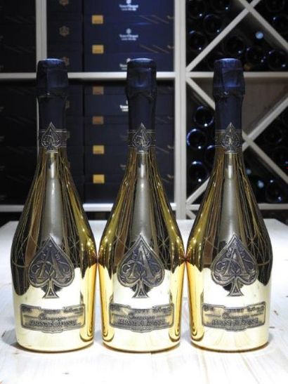 3 B CHAMPAGNE BRUT ACE OF SPADES, NM, Armand...