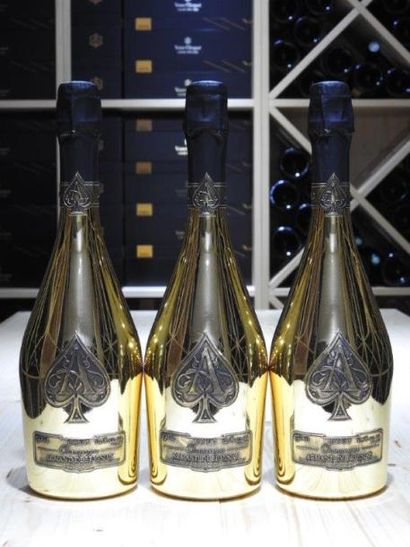 3 B CHAMPAGNE BRUT ACE OF SPADES, NM, Armand...