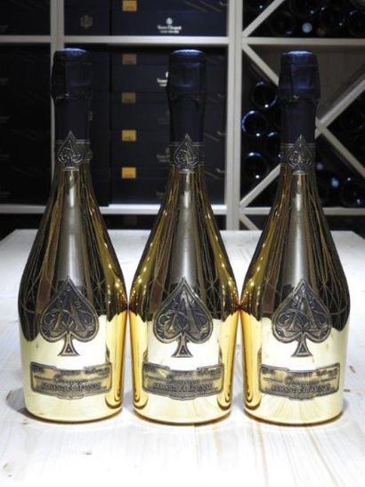 3 B CHAMPAGNE BRUT ACE OF SPADES, NM, Armand...