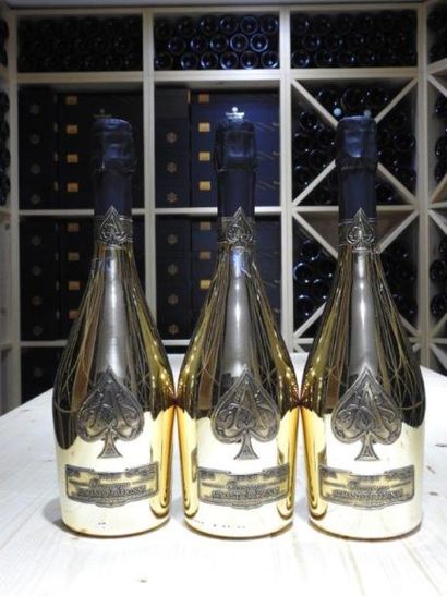 3 B CHAMPAGNE BRUT ACE OF SPADES, NM, Armand...
