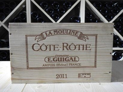 6 B CÔTE-RÔTIE LA MOULINE (Caisse Bois),...