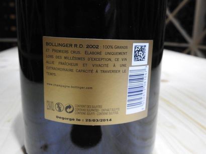 1 Mag CHAMPAGNE EXTRA BRUT R.D, 2002, Bollinger...