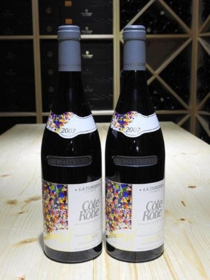 2 B CÔTE-RÔTIE LA TURQUE, 2007, Guigal (accroc...