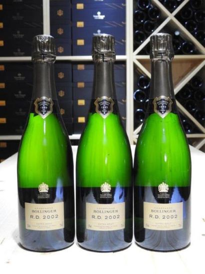 3 B CHAMPAGNE EXTRA BRUT R.D, 2002, Bollinger...