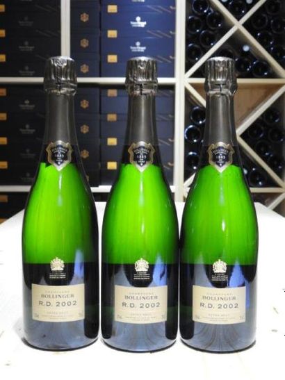3 B CHAMPAGNE EXTRA BRUT R.D, 2002, Bollinger...