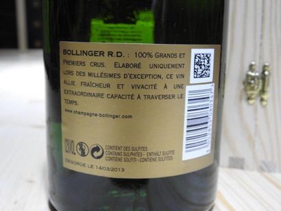 1 B CHAMPAGNE EXTRA BRUT R.D (Caisse Bois...