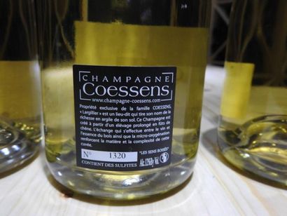 6 B CHAMPAGNE BRUT LES SENS BOISES, NM, ...