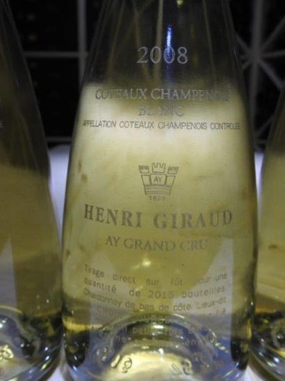 6 B COTEAUX CHAMPENOIS AY Blanc , 2008, Henri...