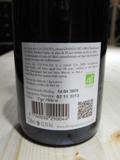 1 B CHAMPAGNE BRUT CUVEE DES CAUDALIES ,...