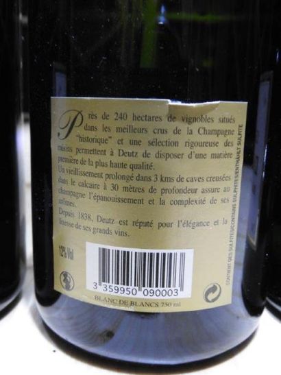 6 B CHAMPAGNE BRUT BLANC DE BLANCS, 2008,...