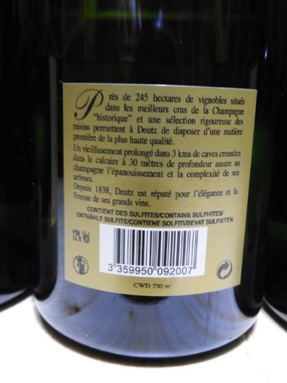6 B CHAMPAGNE BRUT WILLIAM DEUTZ, 2002, ...