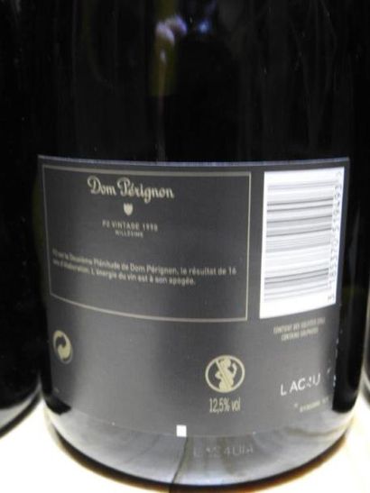 3 B CHAMPAGNE BRUT DOM PERIGNON P2, 1998,...