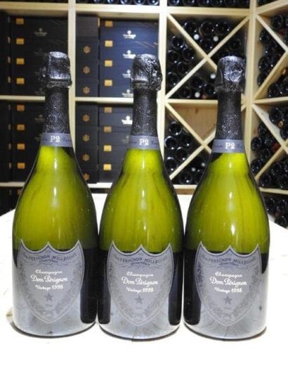 3 B CHAMPAGNE BRUT DOM PERIGNON P2, 1998,...