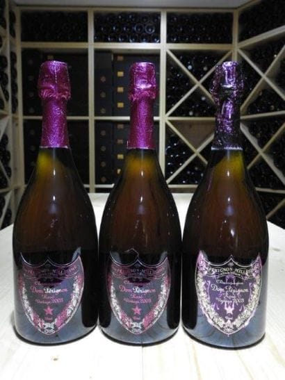 3 B CHAMPAGNE BRUT DOM PERIGNON Rosé, 2003,...