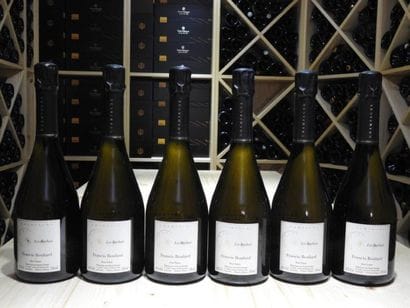 6 B CHAMPAGNE BRUT NATURE LES RACHAIS, 2008,...