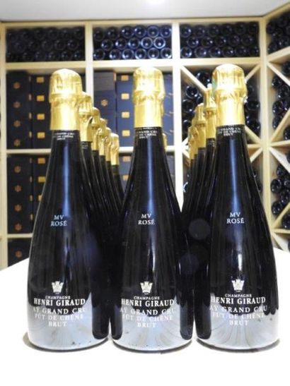 3 B CHAMPAGNE BRUT AY FUT DE CHENE MV Rosé,...