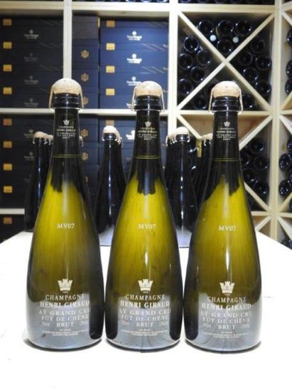 3 B CHAMPAGNE BRUT AY FUT DE CHENE MV 07,...