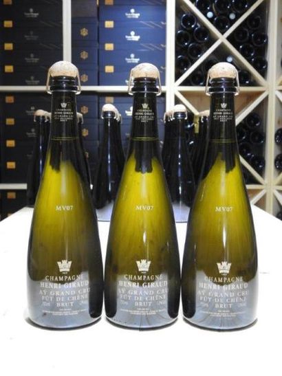 3 B CHAMPAGNE BRUT AY FUT DE CHENE MV 07,...