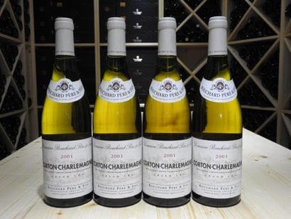 4 B CORTON-CHARLEMAGNE (Grand Cru), 2001,...