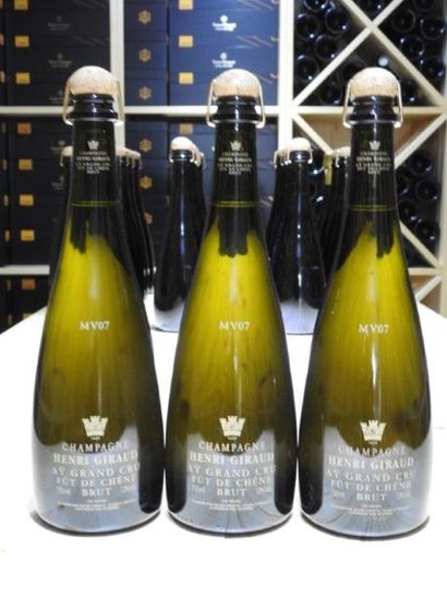 3 B CHAMPAGNE BRUT AY FUT DE CHENE MV 07,...