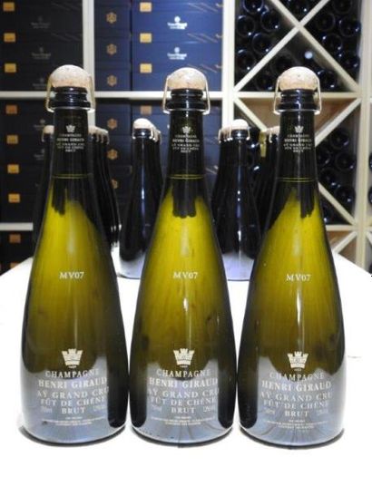 3 B CHAMPAGNE BRUT AY FUT DE CHENE MV 07,...