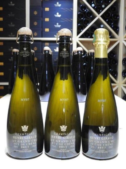 3 B CHAMPAGNE BRUT AY FUT DE CHENE MV 07,...