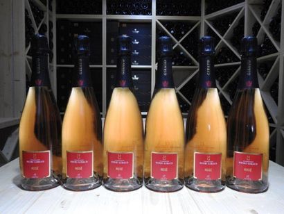 6 B CHAMPAGNE BRUT Rosé, NM, Henri Girau...