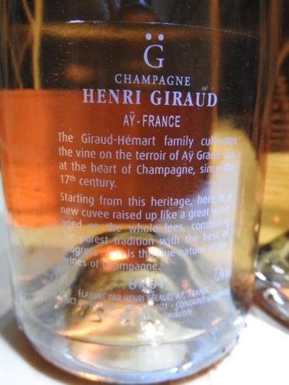6 B CHAMPAGNE BRUT Rosé, NM, Henri Girau...