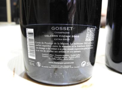 3 B CHAMPAGNE EXTRA BRUT CELEBRIS, 2002,...