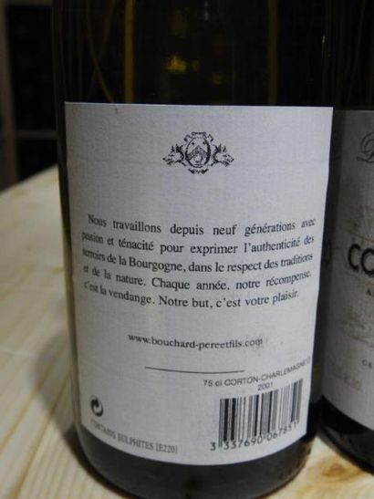 4 B CORTON-CHARLEMAGNE (Grand Cru), 2001,...