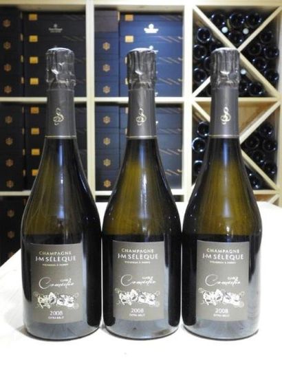 3 B CHAMPAGNE EXTRA BRUT CUVEE COMEDIE, 2008,...