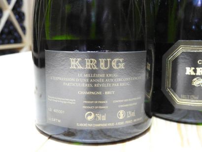 3 B CHAMPAGNE BRUT VINTAGE, 1988, Krug