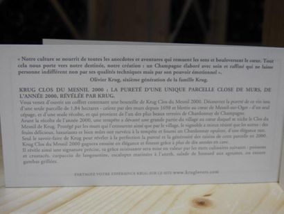 1 B CHAMPAGNE BRUT CLOS DU MESNIL (Coffret...