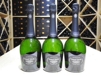 3 B CHAMPAGNE BRUT GRAND SIECLE, NM, Lau...