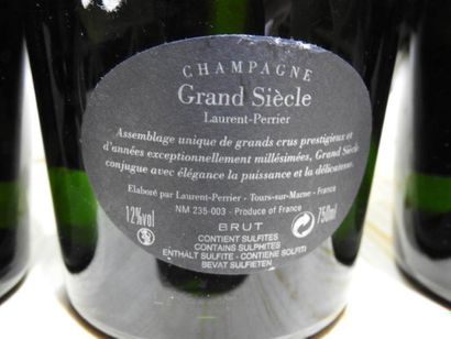 3 B CHAMPAGNE BRUT GRAND SIECLE, NM, Lau...