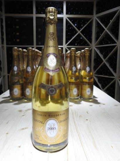 1 Mag CHAMPAGNE BRUT CRISTAL , 2005, Louis...