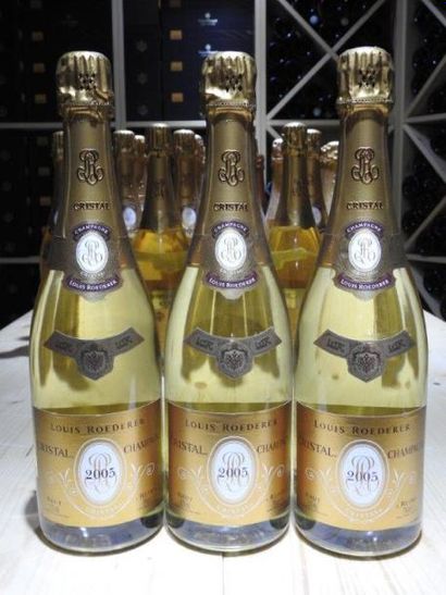 3 B CHAMPAGNE BRUT CRISTAL , 2005, Louis...