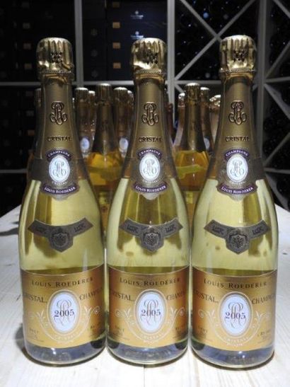 3 B CHAMPAGNE BRUT CRISTAL , 2005, Louis...