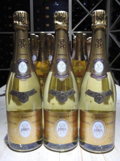3 B CHAMPAGNE BRUT CRISTAL , 2005, Louis...