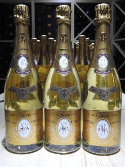 3 B CHAMPAGNE BRUT CRISTAL, 2005, Louis ...