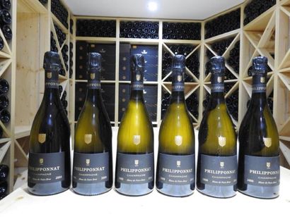 6 B CHAMPAGNE BRUT BLANC DE NOIRS, 2008,...