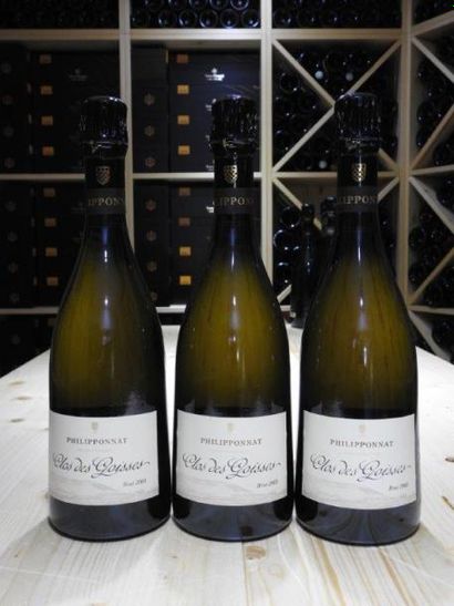 3 B CHAMPAGNE BRUT CLOS DES GOISSES, 2005,...