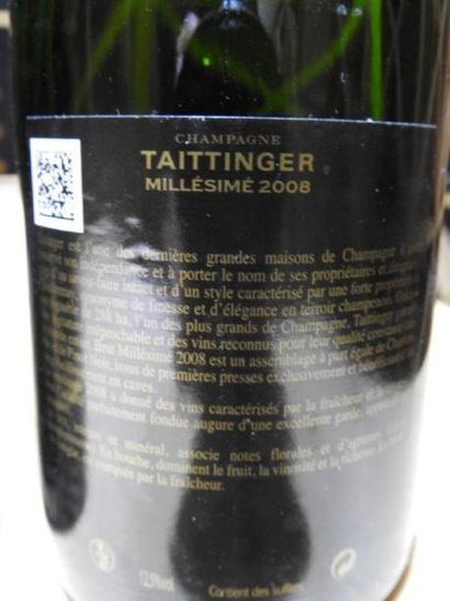 6 B CHAMPAGNE BRUT, 2008, Taittinger