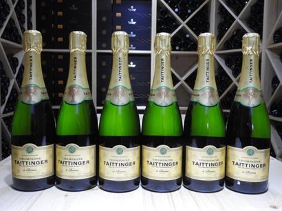 6 B CHAMPAGNE BRUT, NM, Taittinger