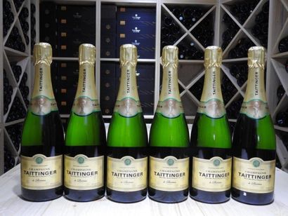 6 B CHAMPAGNE BRUT, NM, Taittinger