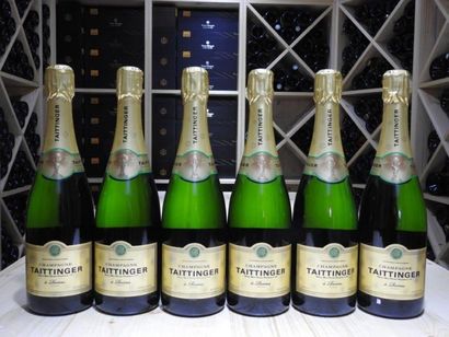 6 B CHAMPAGNE BRUT, NM, Taittinger