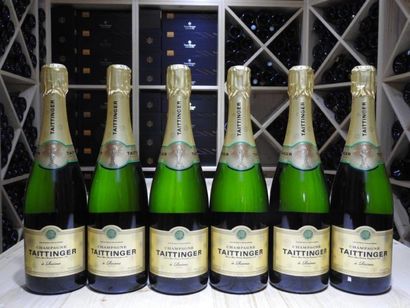 6 B CHAMPAGNE BRUT, NM, Taittinger
