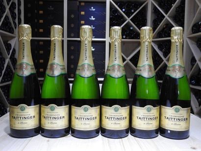6 B CHAMPAGNE BRUT, NM, Taittinger