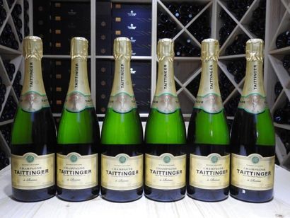 6 B CHAMPAGNE BRUT, NM, Taittinger